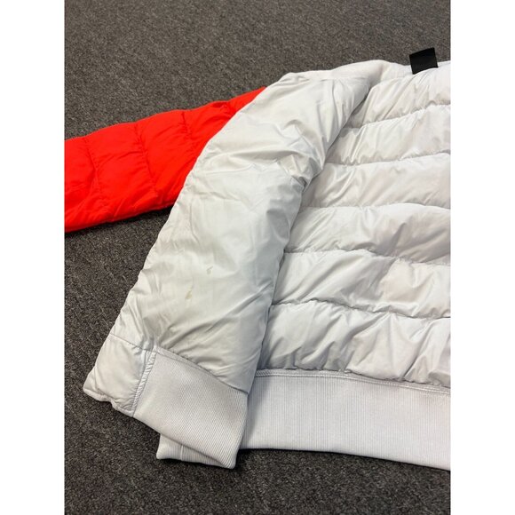 Nike Keep Warm Down Fill Color Buttons Quilt Bomber Puffer Jacket Men Sz XL FLAW - Picture 11 of 16